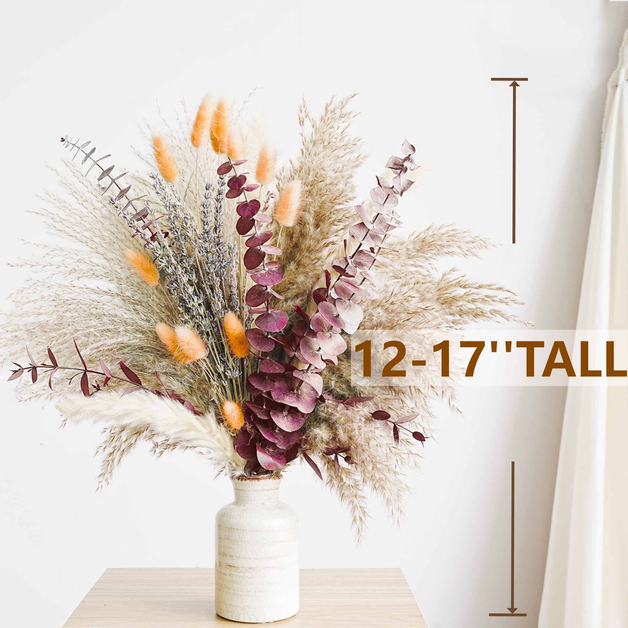 YOJOYI detalle de pampas con textura suave que añade altura y movimiento decorativo
