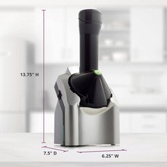 Yonanas en uso en cocina con bowl de postre, Yonanas sirve rápido