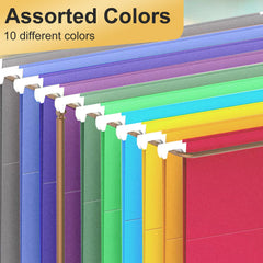 YOPCDJ carpetas dispuestas por color sobre escritorio para codificación visual eficiente