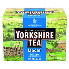Yorkshire Tea frente de caja con 160 bolsitas, conveniente y económico