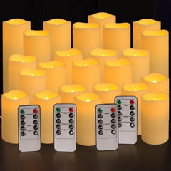 YOROXRG paquete frontal con 24 velas LED, muestra cantidad y presentación