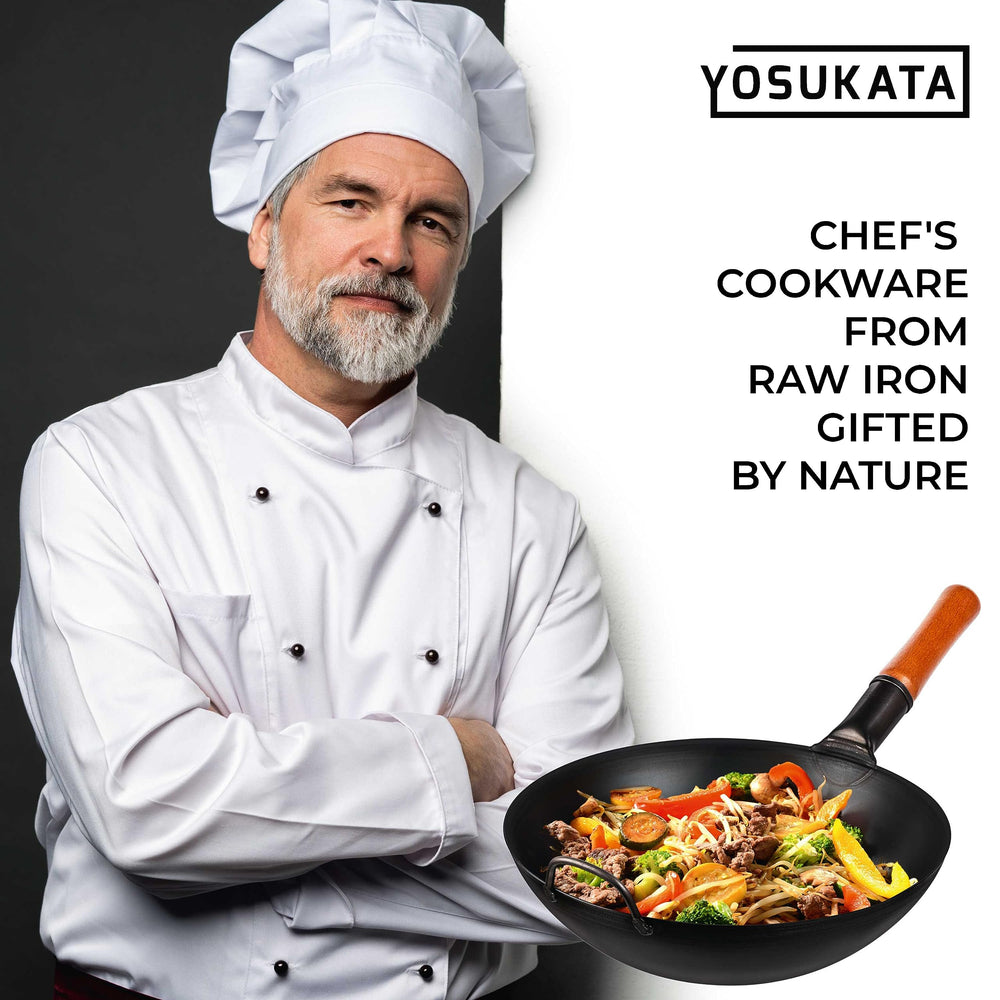 YOSUKATA wok colgado para almacenamiento compacto y ordenado