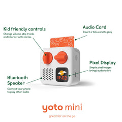 YOTO mini pantalla de píxeles con imagen, facilita interacción visual