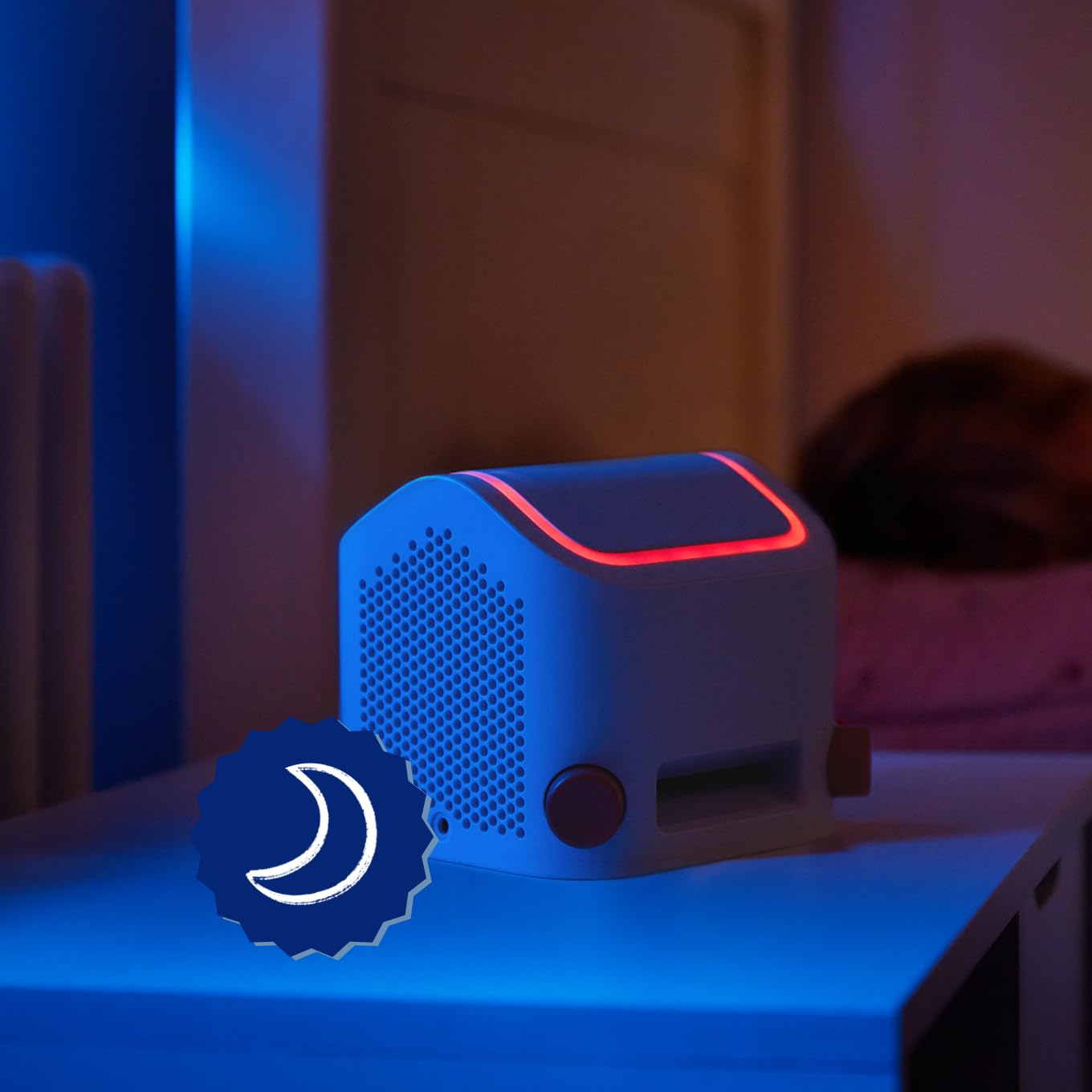 YOTO Player con tarjeta en habitación infantil, creación de ambiente tranquilo para dormir