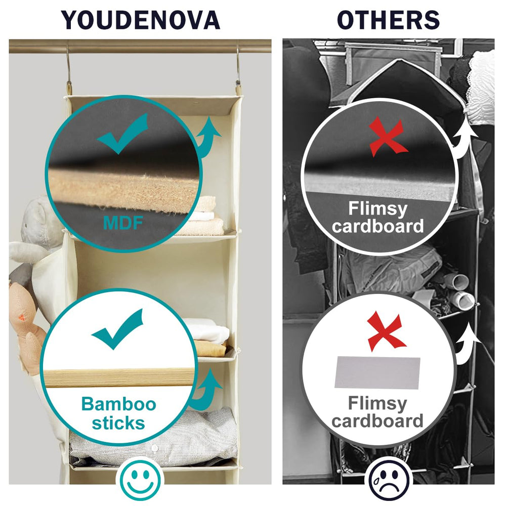 YOUDENOVA bolsillos laterales en tela no tejida para accesorios y fácil acceso