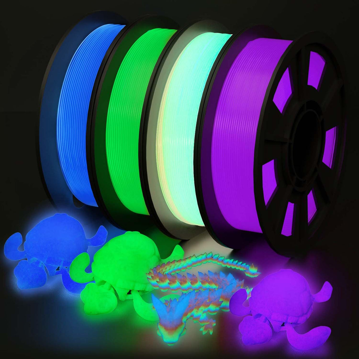 Yousu vista frontal del paquete con cuatro rollos, muestra colores y sellado al vacío