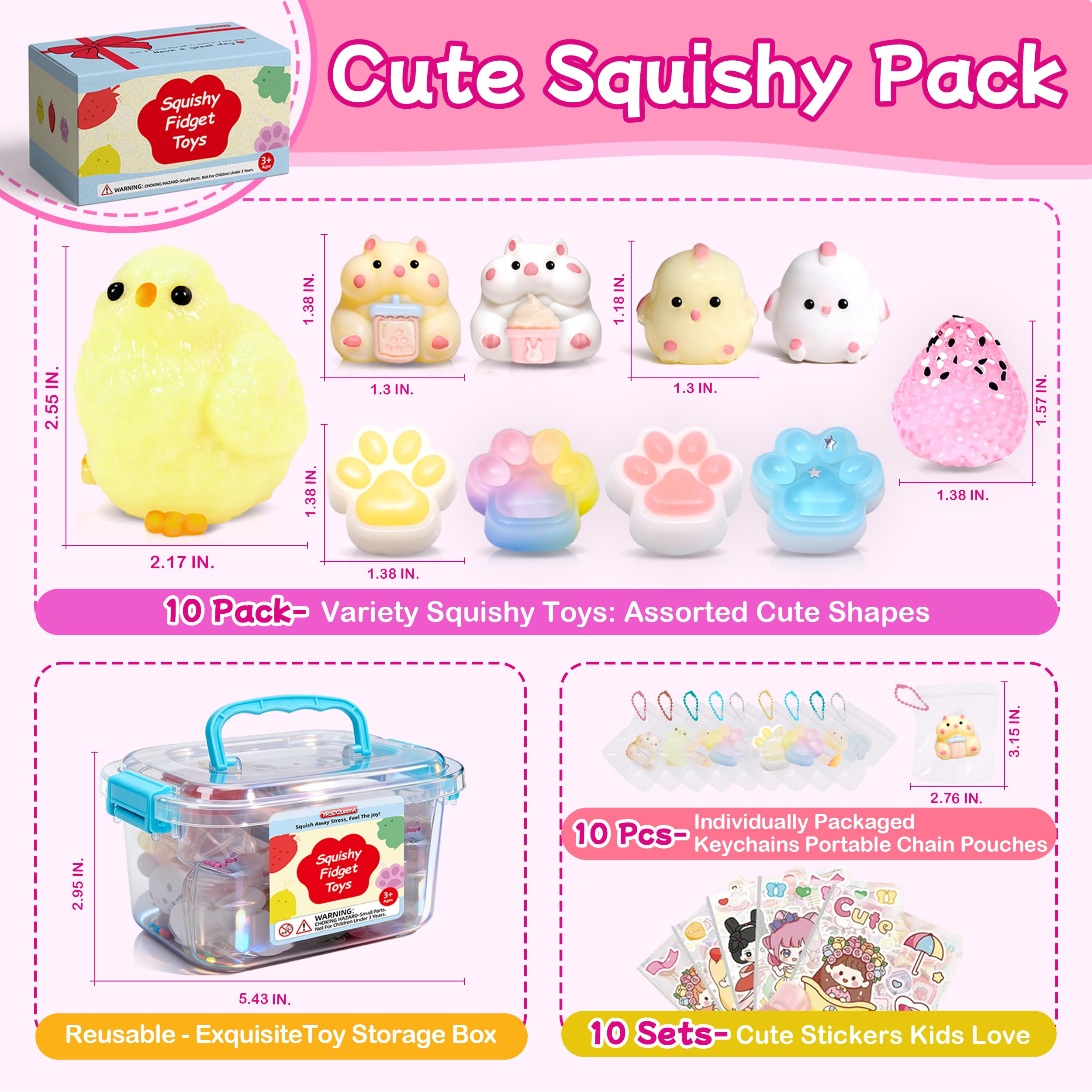YRSDQueenA hámster squishy en mano infantil mostrando tamaño ergonómico