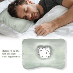 Yuibthr almohada en uso sobre cama ofreciendo soporte lateral