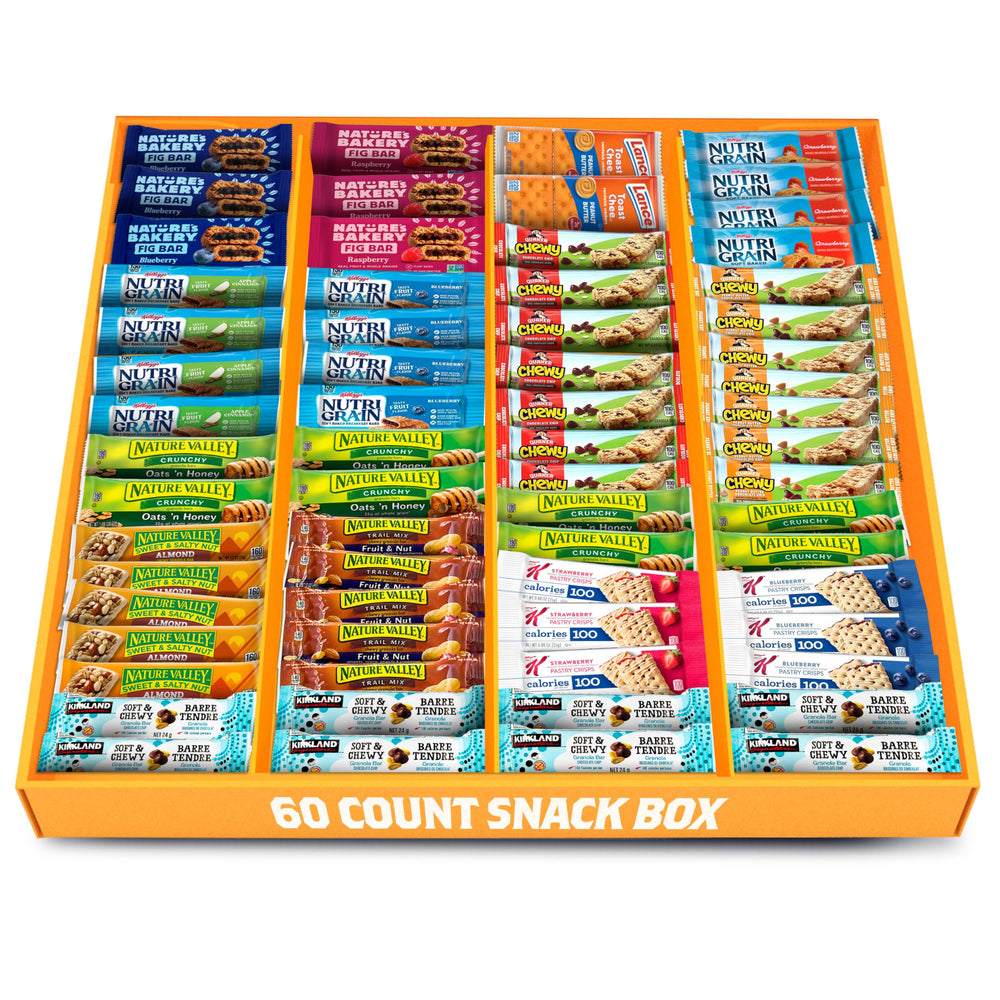 Yummey caja frontal con 60 barras, abundancia y conveniencia