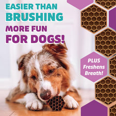 Yummy Combs primer plano de la textura en panal que limpia dientes