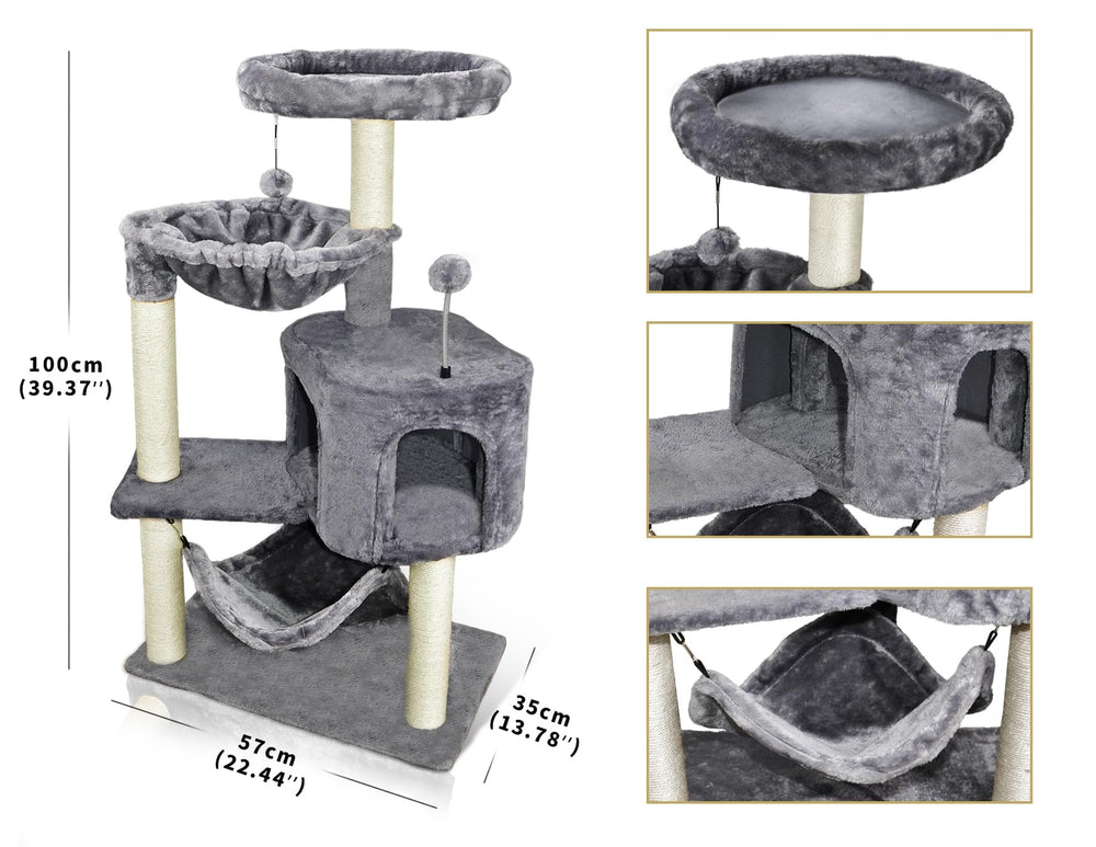 YUNIQUE poste de sisal resistente para afilar uñas y jugar