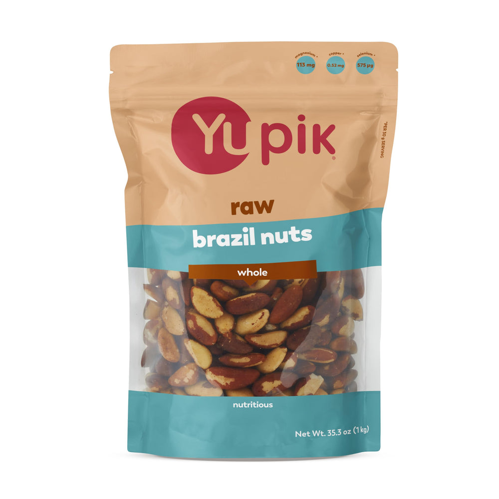 Yupik paquete frontal de nueces de Brasil sin tostar, ideal para snacks saludables