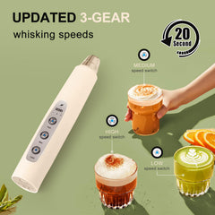 YUSWKO held in hand to show size and ergonomic grip, comfortable handling benefit