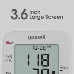 yuwell detalle del botón único para uso simple y operación accesible