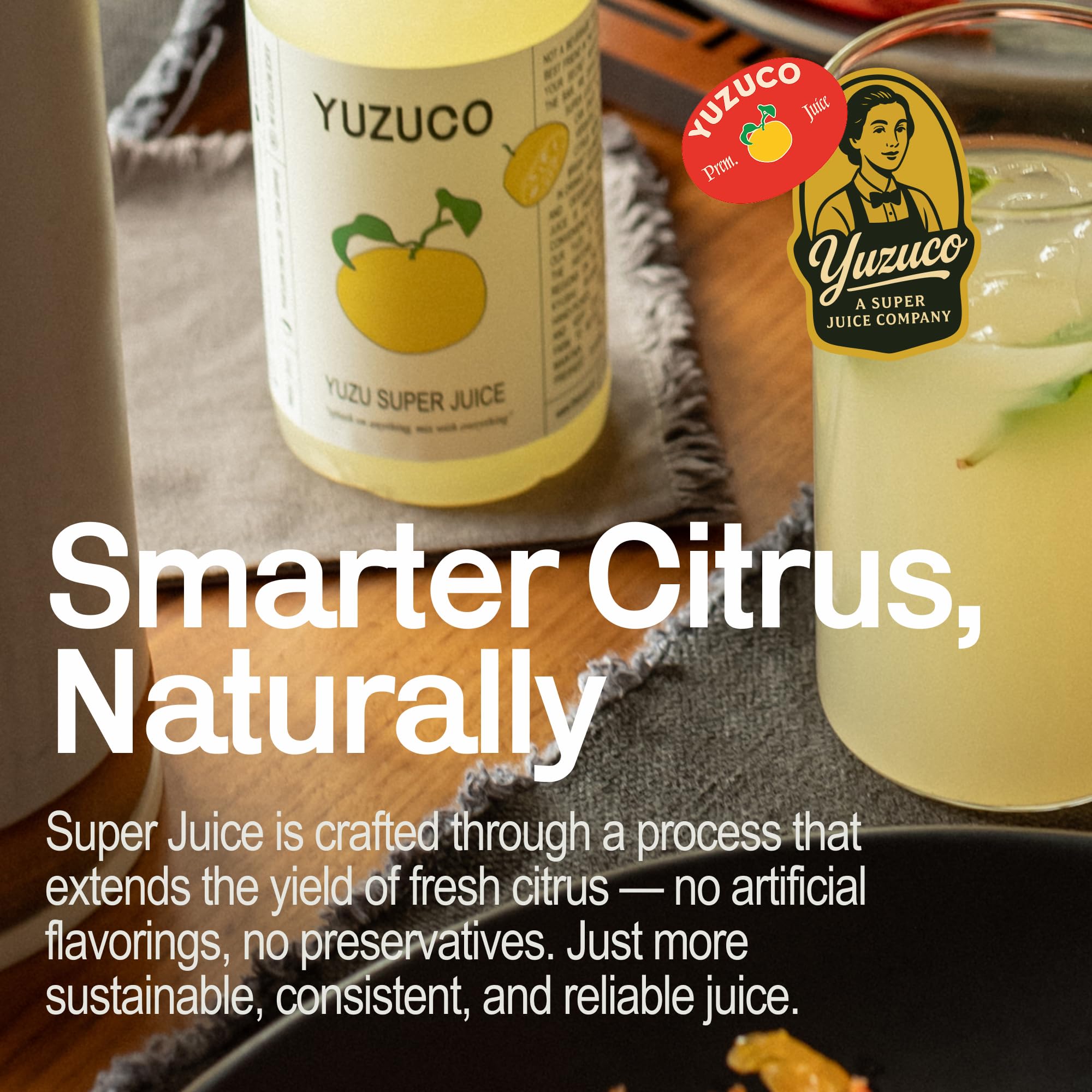 YUZUCO coctel con yuzu resaltando aroma y equilibrio cítrico