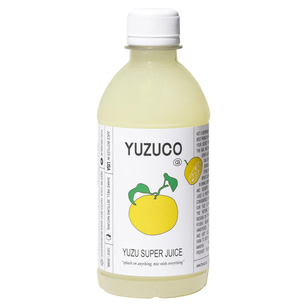 YUZUCO frente del envase mostrando diseño y tamaño práctico