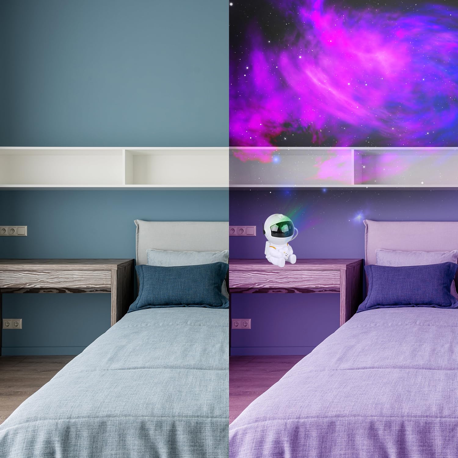 YXQUA proyector en habitación infantil fomentando imaginación