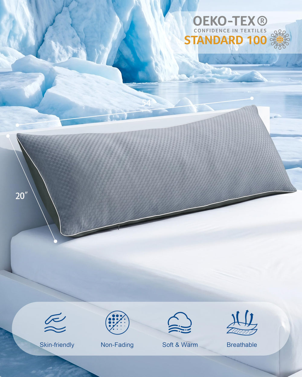 YZ HOME detalle de la textura del tejido refrigerante y elasticidad para frescura