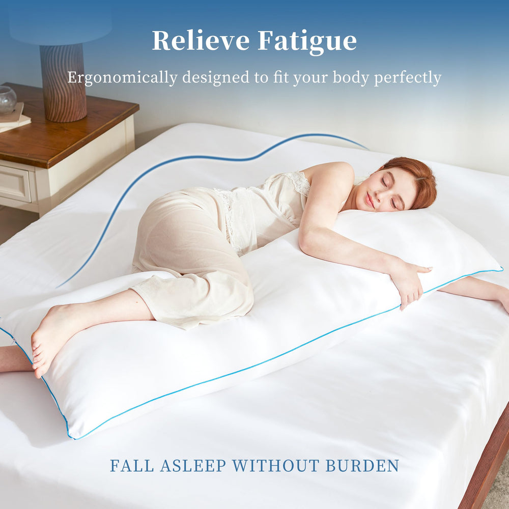 YZ HOME almohada extendida en cama demostrando apoyo integral