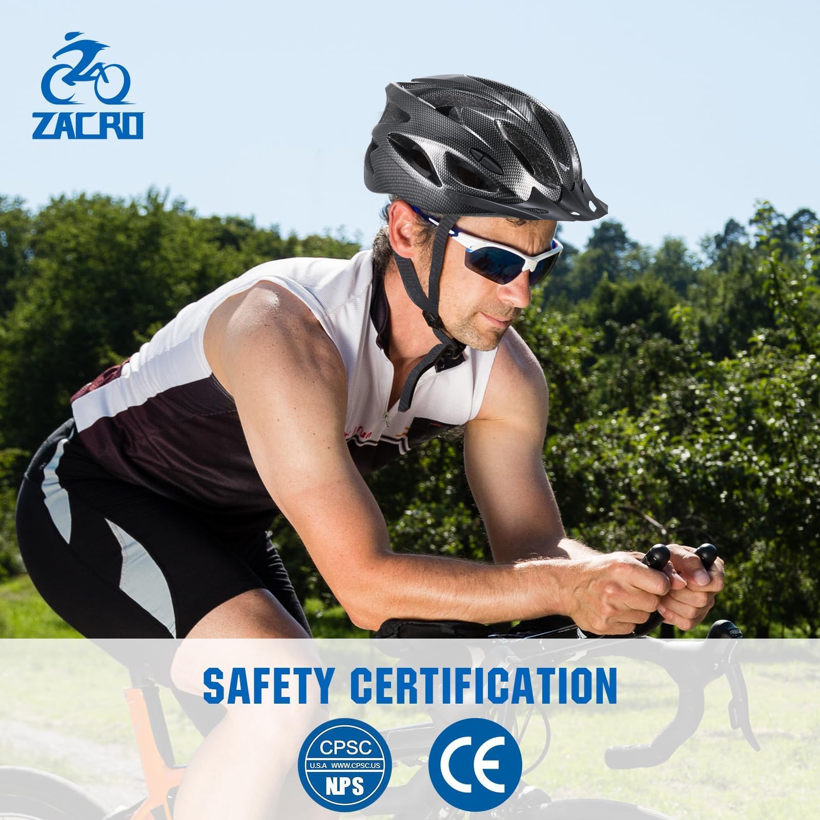 Zacro helmet on commuter wearing it during ride demonstrating daily usability