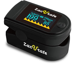Zacurate 500C vista frontal con pantalla OLED y lecturas claras