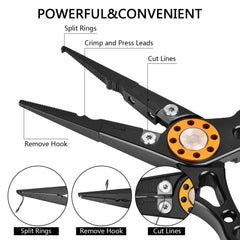 ZACX aluminum plier hollow handle detail showing light durable construction