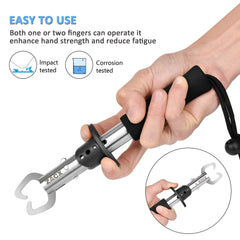 ZACX lip gripper in use holding a fish securely for safe handling