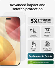 ZAGG textura de vidrio cerca con acabado sedoso para tacto original