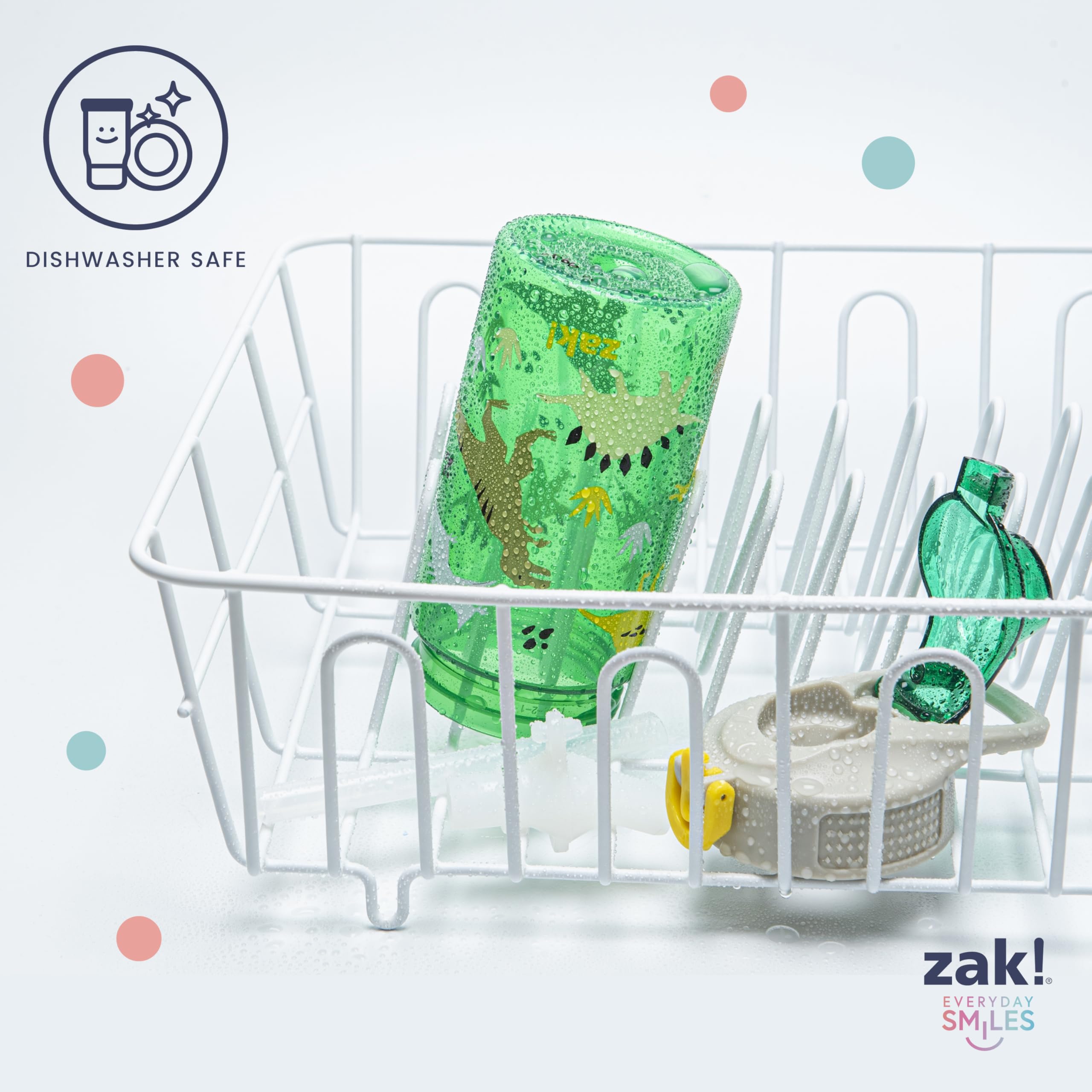 Zak Designs botella en portavasos de coche, viaje sin derrames