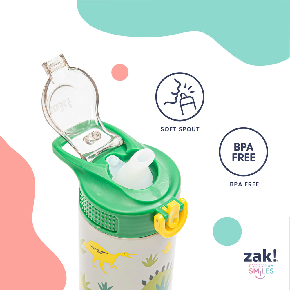 Zak Designs popote y boquilla de silicona desmontable para limpieza fácil