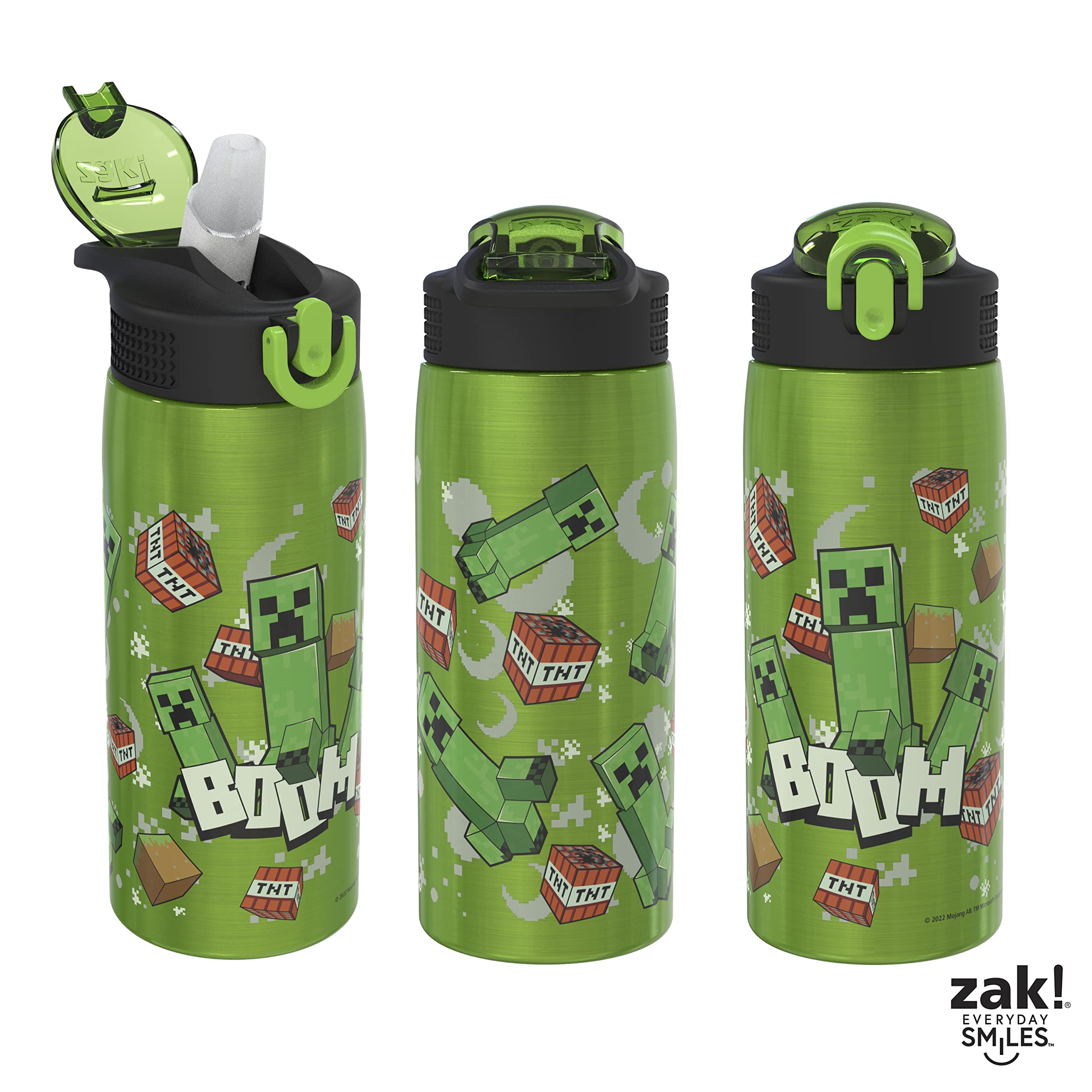 Zak Designs comparación de tamaño junto a una taza, capacidad clara