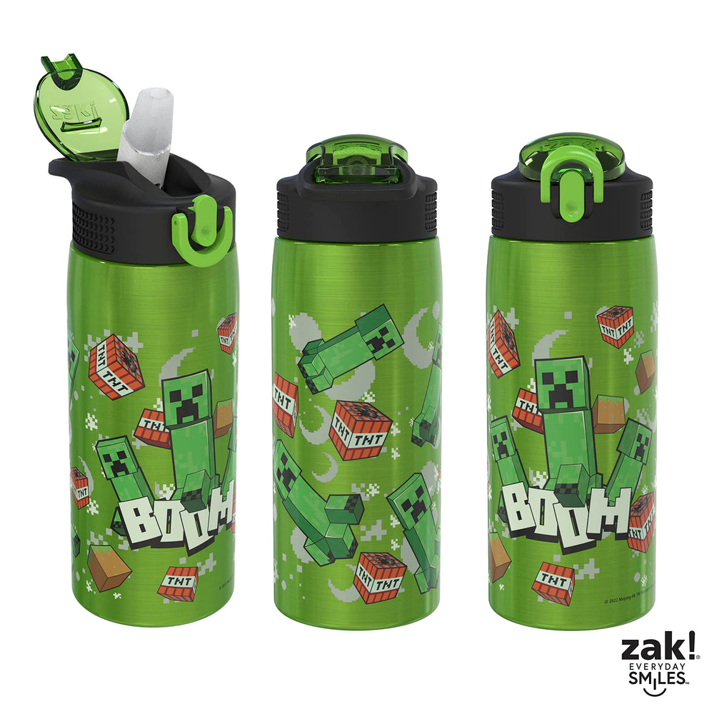 Zak Designs comparación de tamaño junto a una taza, capacidad clara