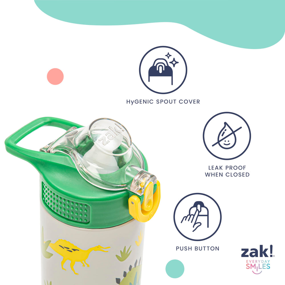 Zak Designs comparación de tamaño con una libreta para referencia infantil