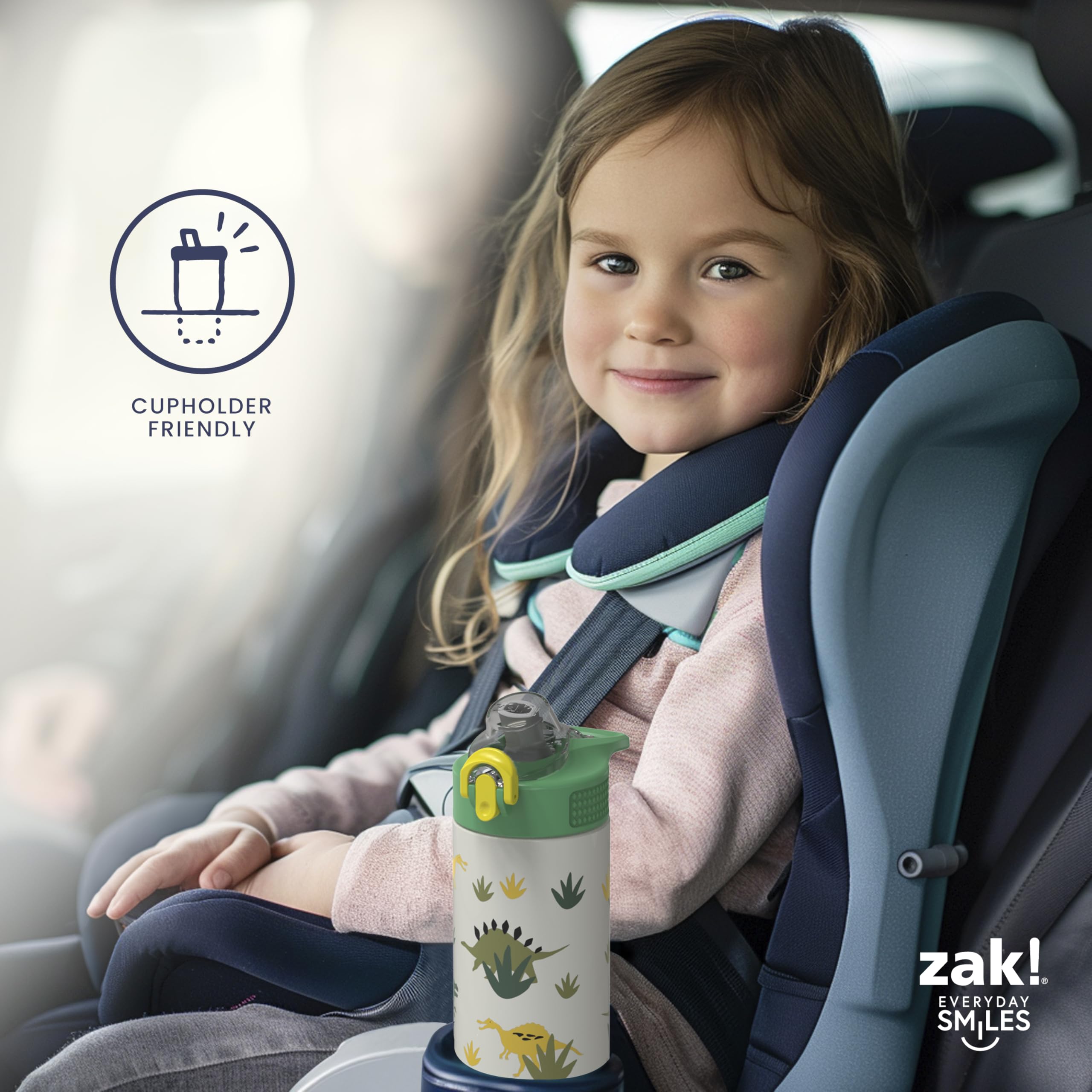Zak Designs botella con bebida fría sin condensación para uso cómodo