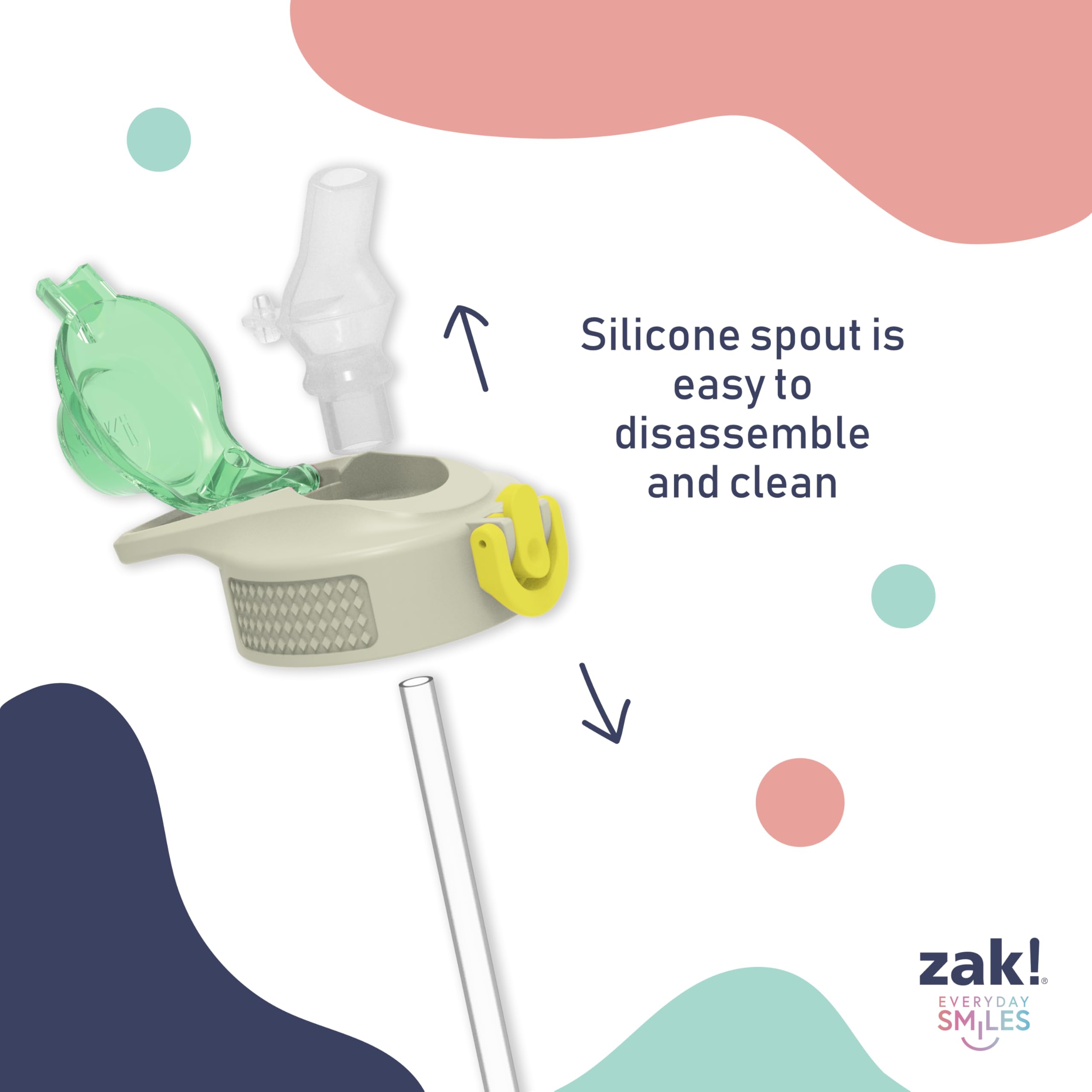 Zak Designs comparación de tamaño en manos de niño para referencia