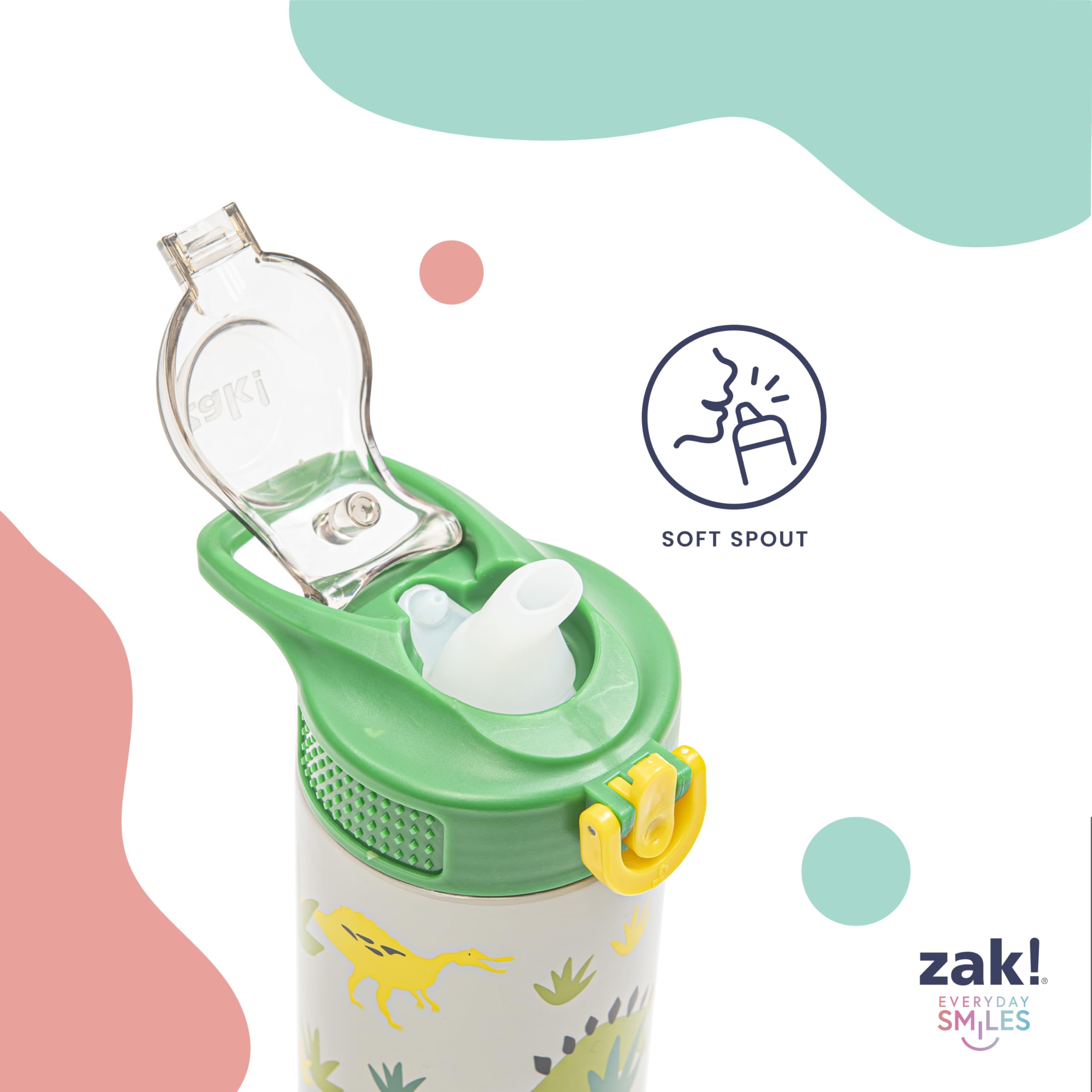 Zak Designs lateral con ilustración Hello Kitty que anima a beber más