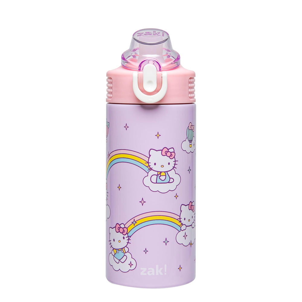 Zak Designs botella Hello Kitty vista frontal con diseño atractivo y fácil agarre