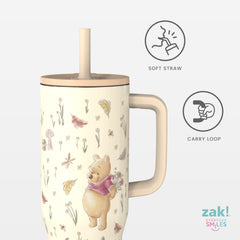 Zak Designs vaso sostenido del asa para transporte seguro y estable