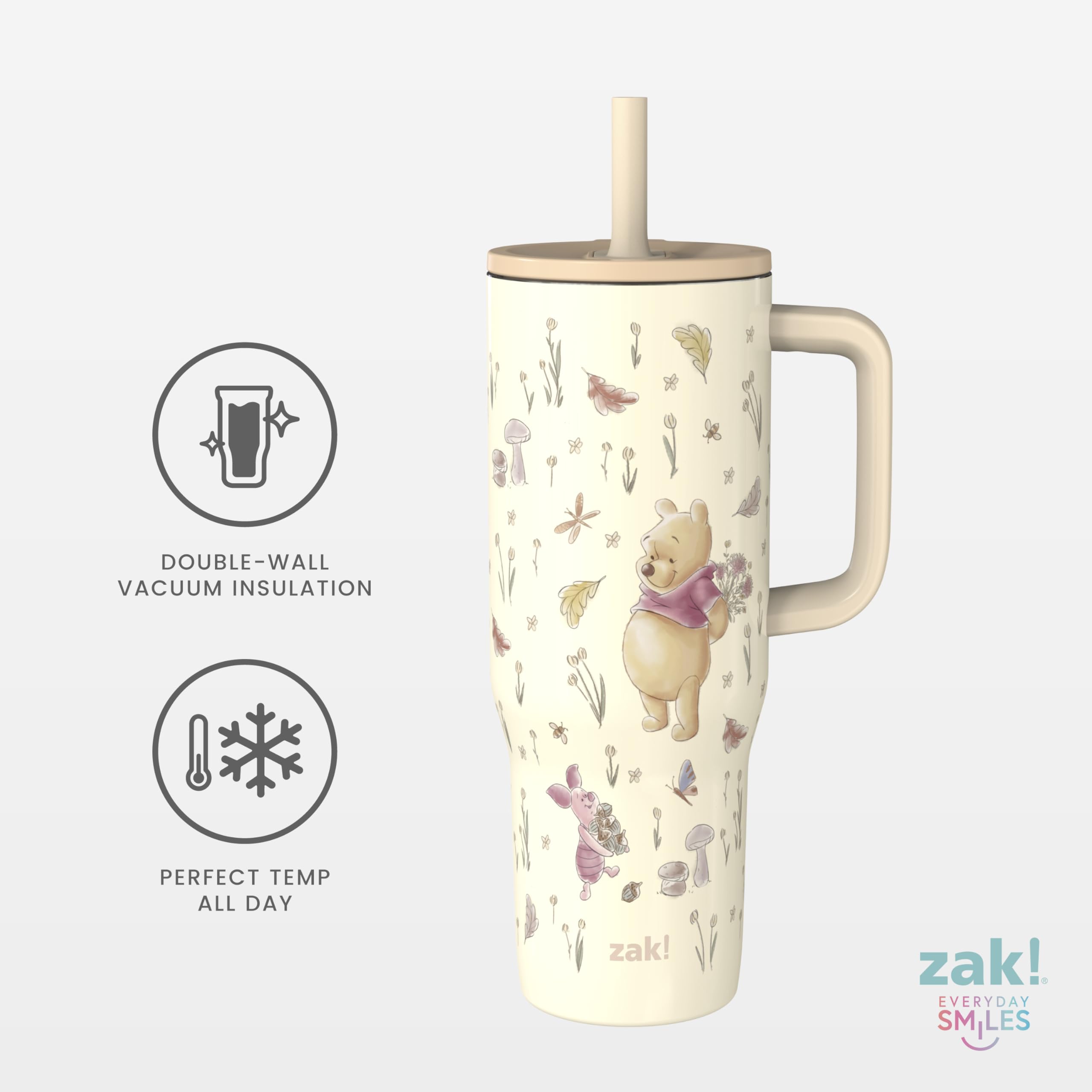 Zak Designs superficie de acero inoxidable 18/8 duradera y fácil limpieza