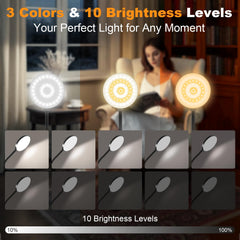 ZAPLIT primer plano de los 61 LEDs con luz uniforme y sin deslumbramiento