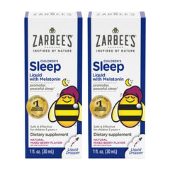 Zarbee's frasco frontal mostrando etiqueta y beneficio sueño