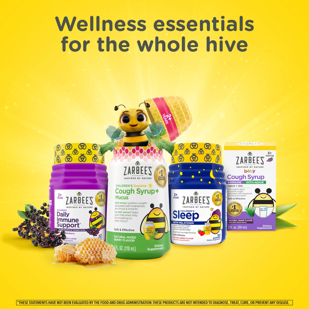 Zarbee's lifestyle breakfast table showing gummies in a family morning routine