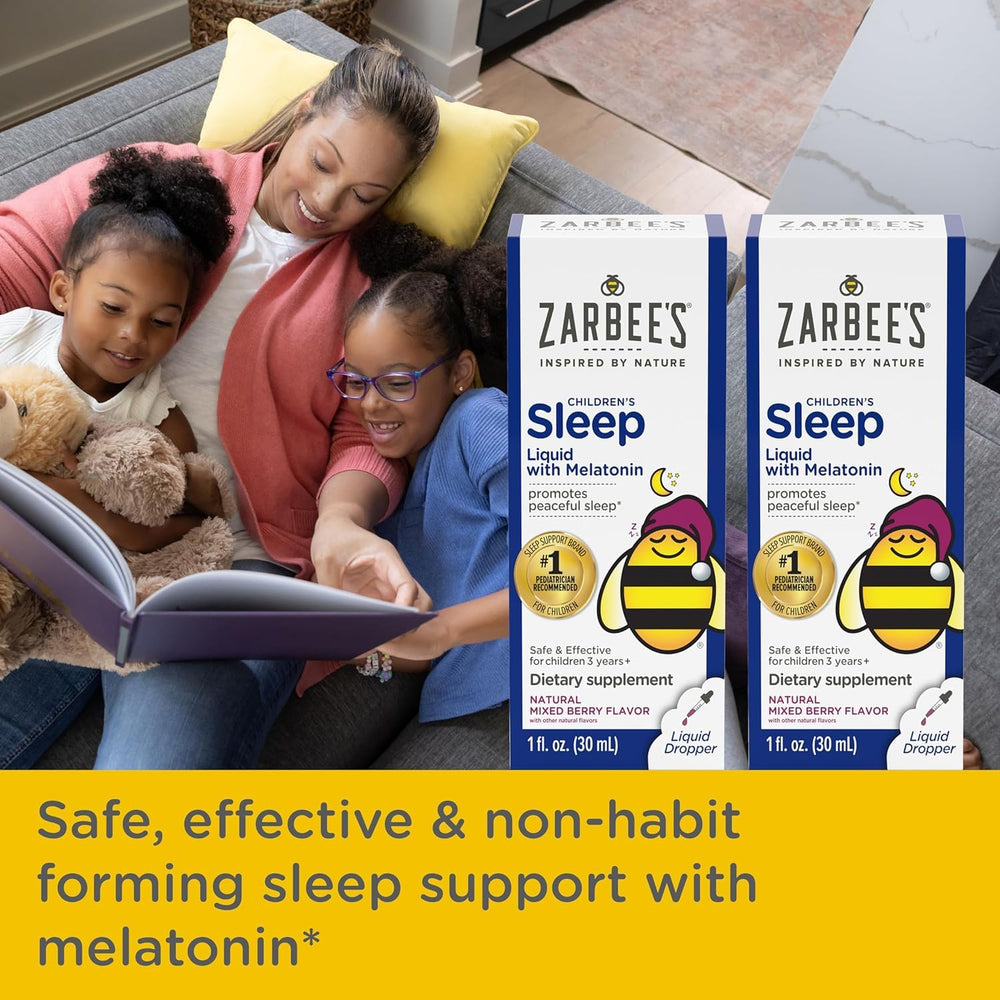 Zarbee's niño durmiendo tras dosis, refleja mejor conciliación