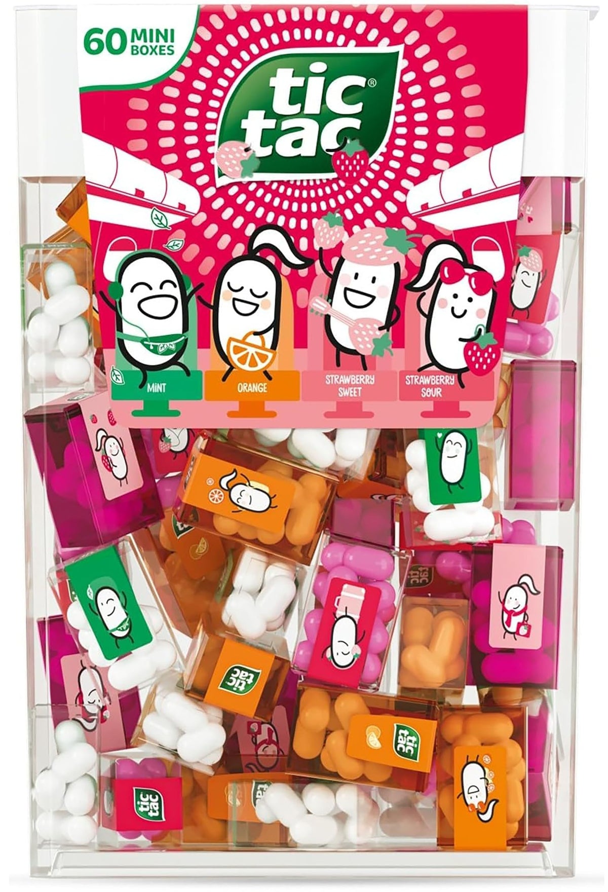 ZAYKIR caja frontal con 60 mini packs surtidos para compartir y vender
