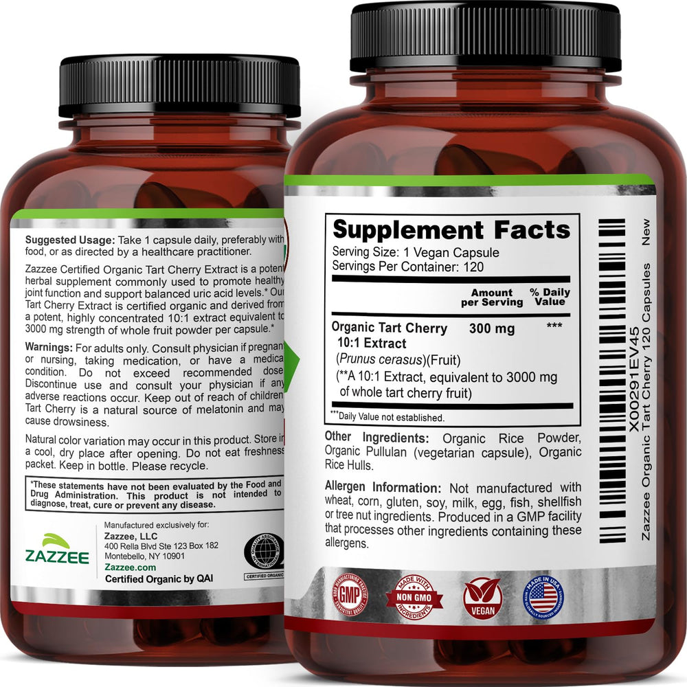 Zazzee cerezas Montmorency frescas como materia prima del extracto concentrado