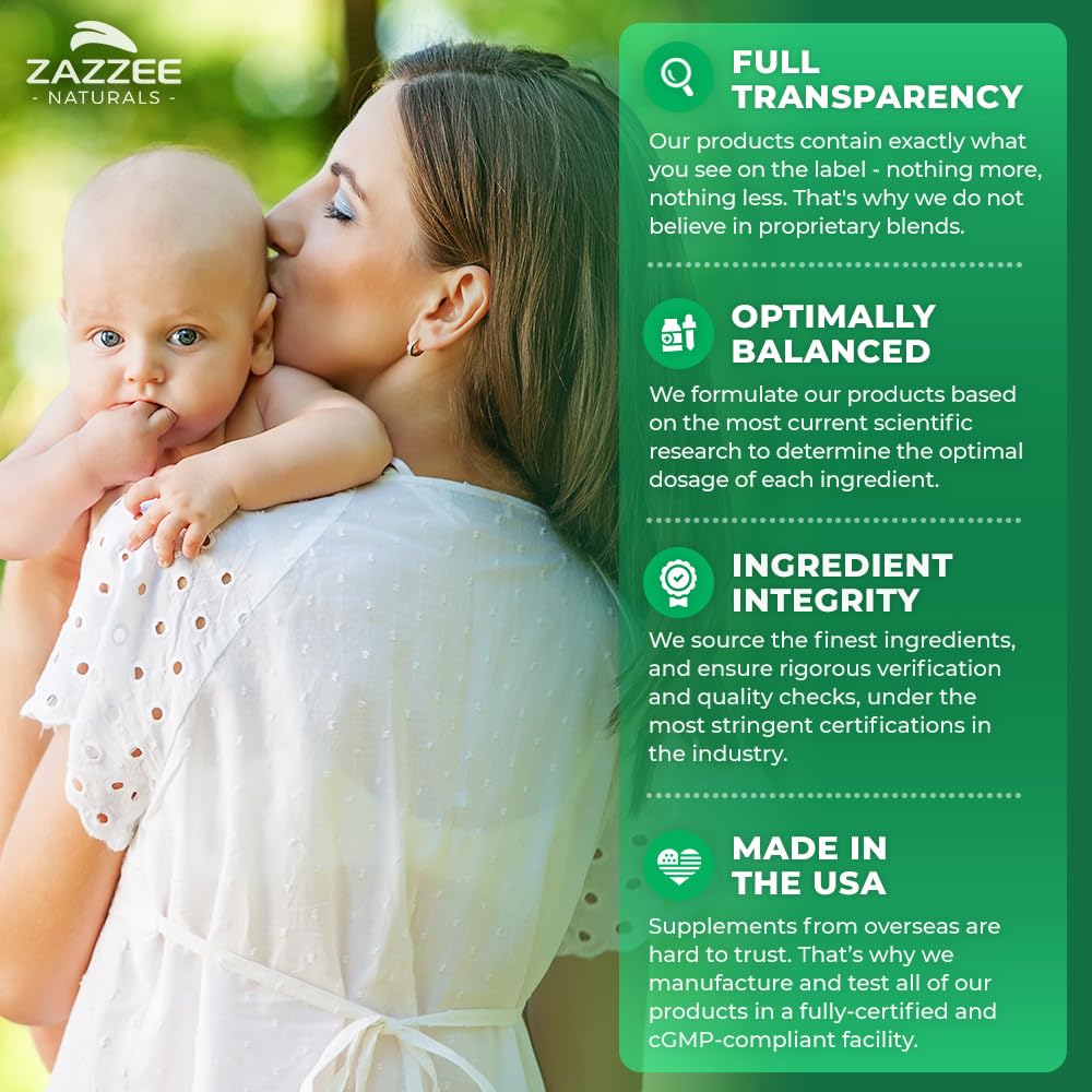 Zazzee cápsula abierta mostrando el polvo fino y pureza del ingrediente principal
