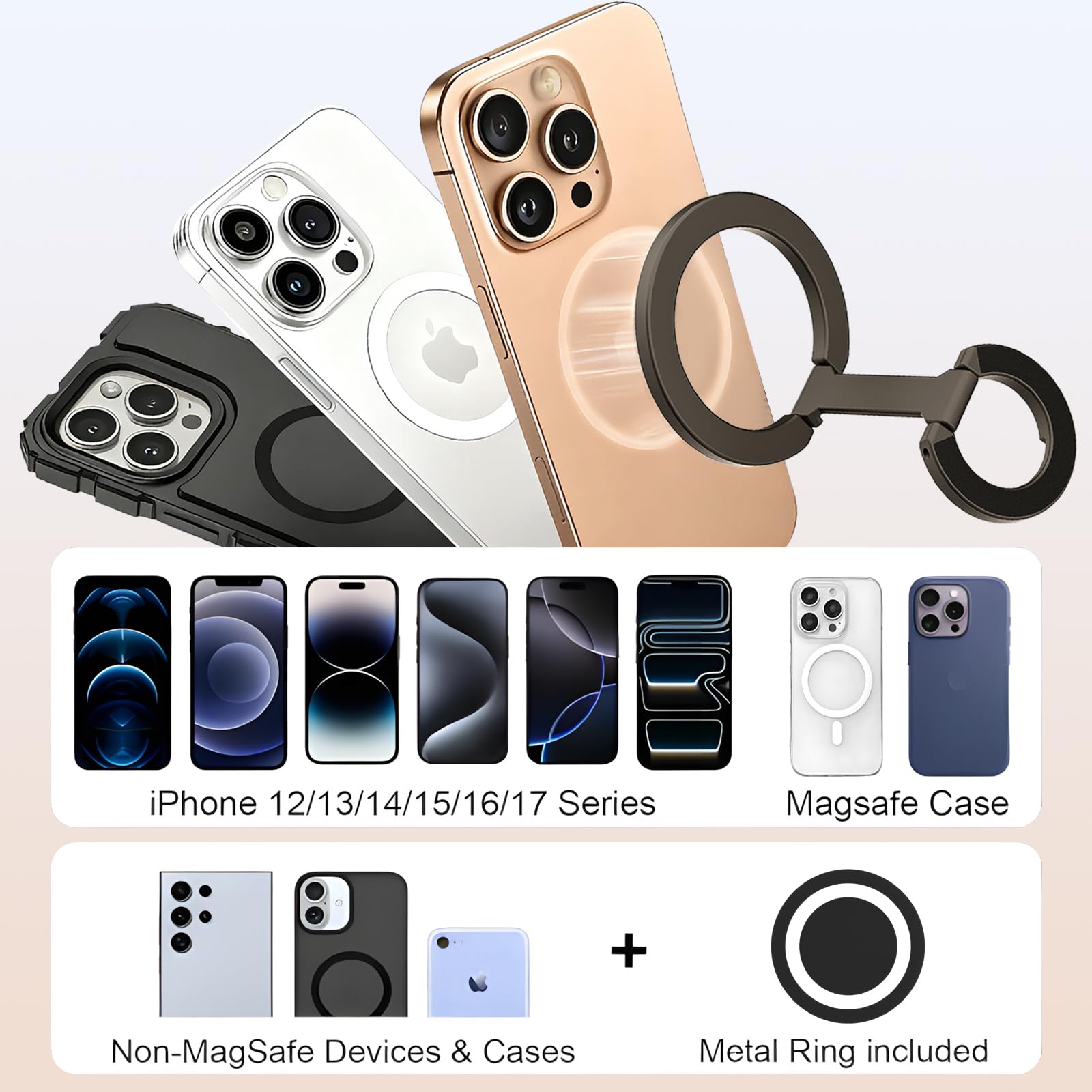 ZBHISHE etiqueta con lista de modelos compatibles y ventaja de uso