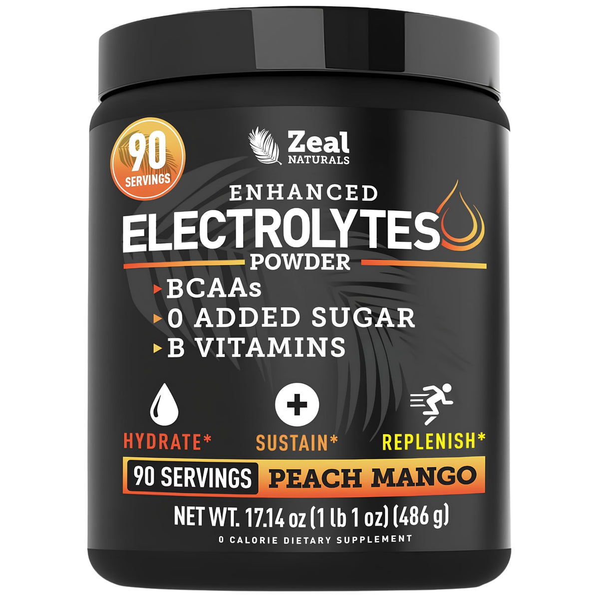 Zeal Naturals envase frontal mostrando 90 servicios y beneficios