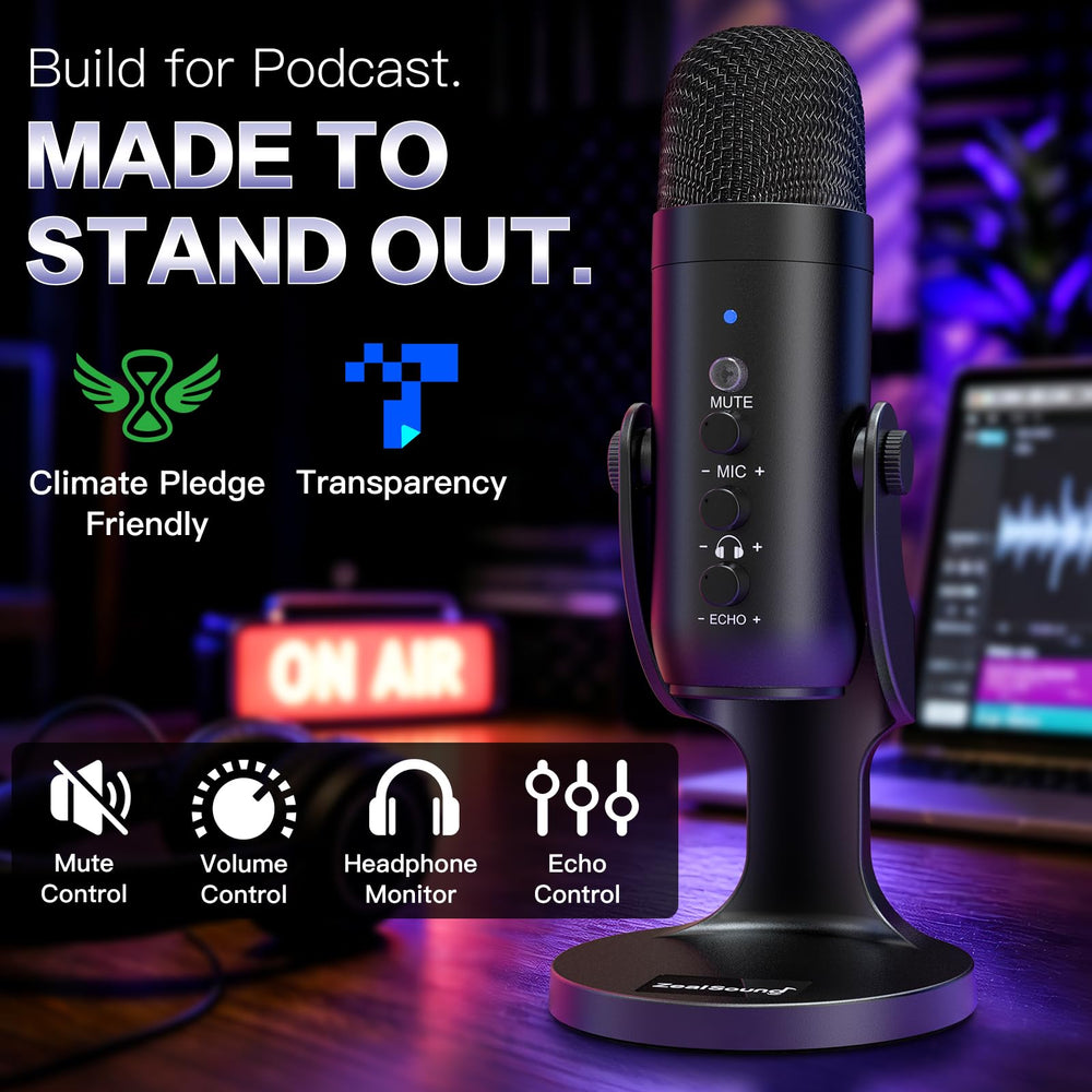 ZealSound K66 detalle de la cápsula condensadora que mejora claridad vocal