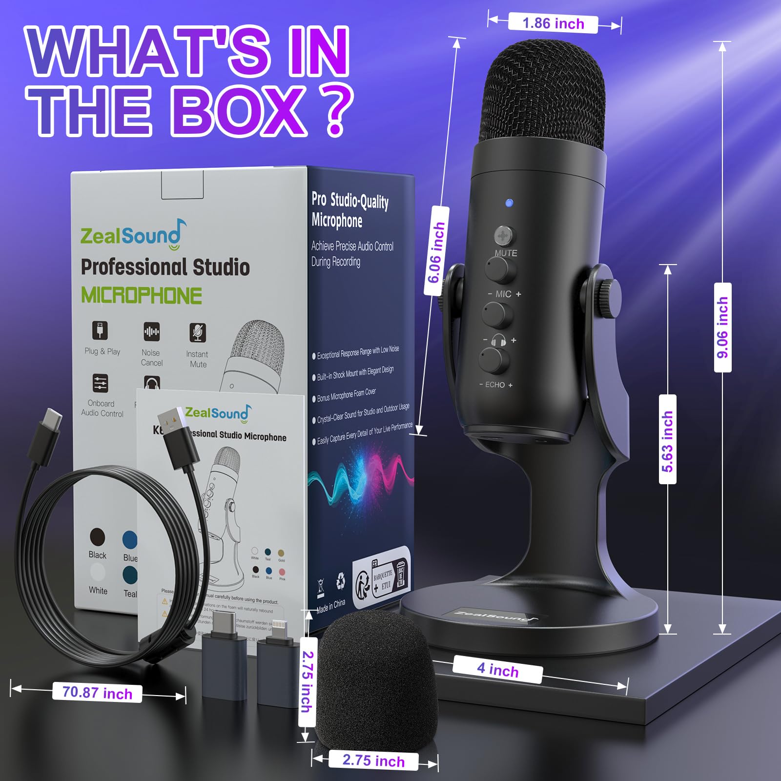 ZealSound K66 girado 360 grados demostrando flexibilidad de orientación en escritorio
